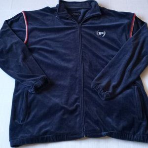 Vintage 90's Men’s Phat Farm Velour Grey Tracksuit Jacket Size 3XL